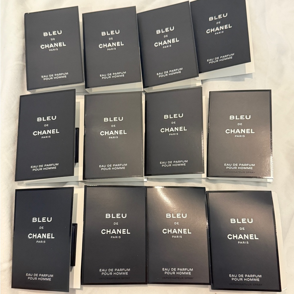 CHANEL 12 SAMPLES BLEU DE CHANEL E D P